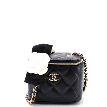 Chanel Camellia Bow Vanity Case With