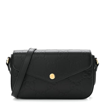 Gucci Gilbert Calfskin Gg Super Mini