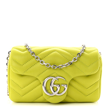 Gucci Lambskin Matelasse Mini Gg Marmont