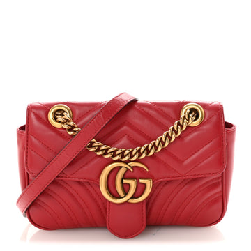Gucci Calfskin Matelasse Mini Gg Marmont