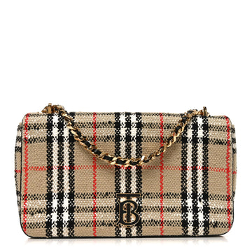 Burberry Calfskin Boucle Check Medium