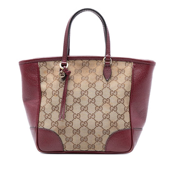 Gucci Bree Tote Gg Canvas With Leather