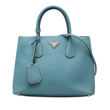 Prada Cuir Double Tote Saffiano Leather