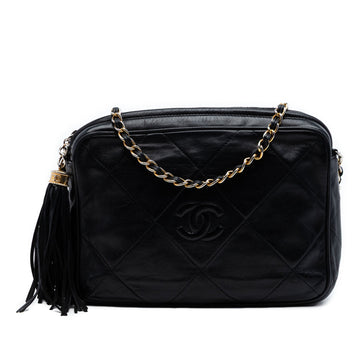 Chanel Vintage Diamond Cc Camera Bag