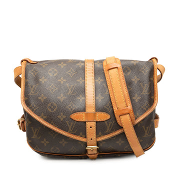 Louis Vuitton Saumur Handbag Canvas 30