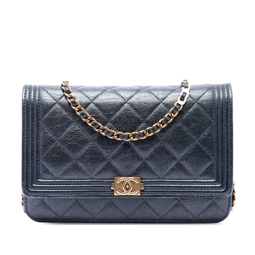 Chanel Boy Wallet On Chain Quilted