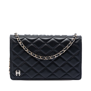Chanel Book Wallet On Chain Quilted
