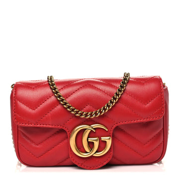 Gucci Calfskin Matelasse Super Mini Gg