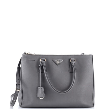 Prada Double Zip Lux Tote Saffiano