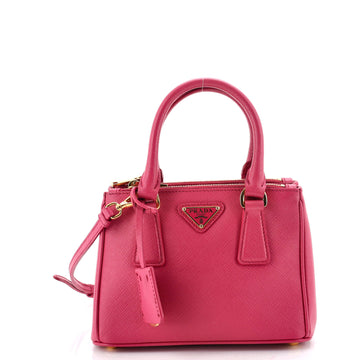 Prada Galleria Double Zip Tote Saffiano