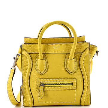 Celine Luggage Bag Grainy Leather Nano