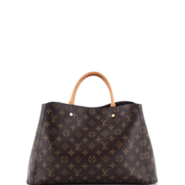 Louis Vuitton Montaigne Handbag Canvas