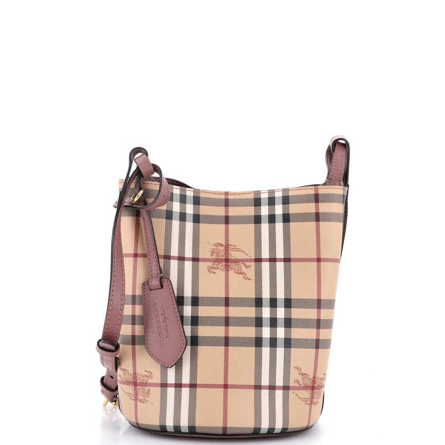 Burberry Lorne Bucket Bag Haymarket