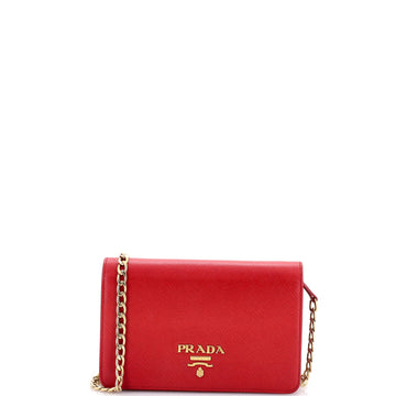 Prada Chain Wallet Crossbody Saffiano