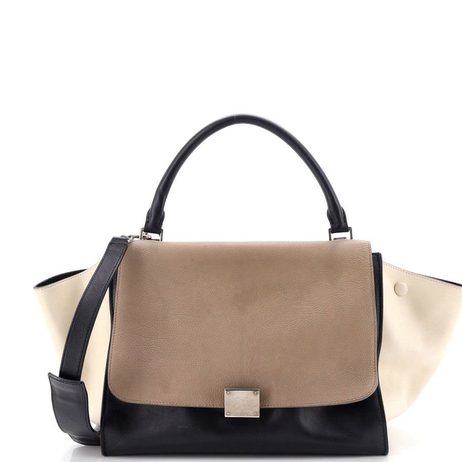 Celine Tricolor Trapeze Bag Leather