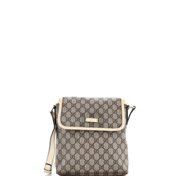 Gucci Flap Messenger Gg Coated Canvas