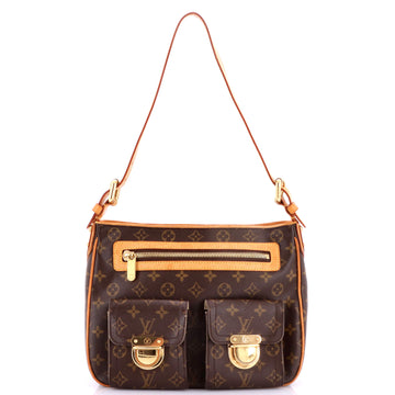 Louis Vuitton Hudson Handbag Canvas Gm