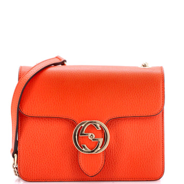 Gucci Interlocking Shoulder Bag Leather