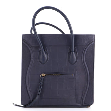 Celine Phantom Bag Crocodile Embossed