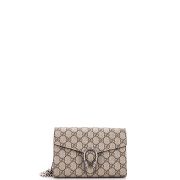 Gucci Dionysus Chain Wallet Gg Coated