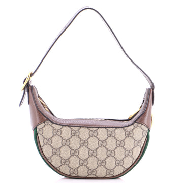 Gucci Ophidia Half Moon Bag Gg Coated
