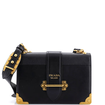Prada Cahier Crossbody Bag Leather And