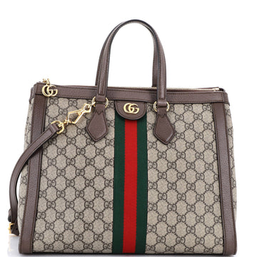 Gucci Ophidia Top Handle Tote Gg Coated