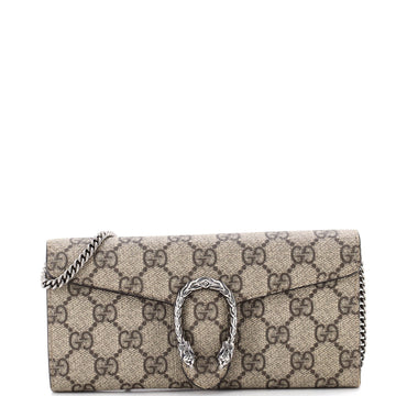 Gucci Dionysus Chain Wallet Gg Coated