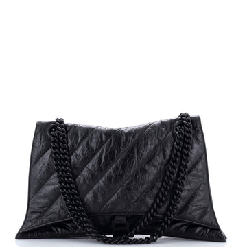 Balenciaga Crush Chain Flap Bag Quilted