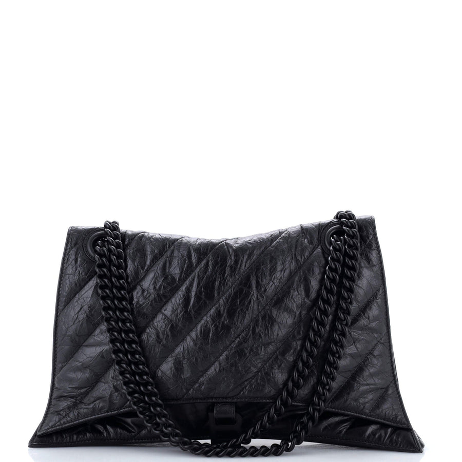 Balenciaga Crush Chain Flap Bag Quilted