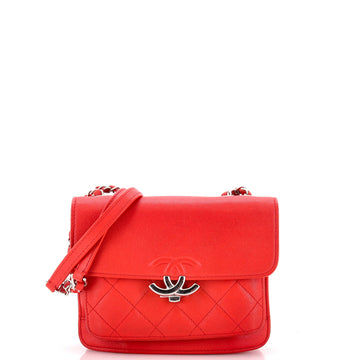 Chanel Cc Box Flap Bag Quilted Calfskin
