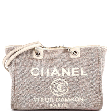 Chanel Deauville Tote Tweed Small