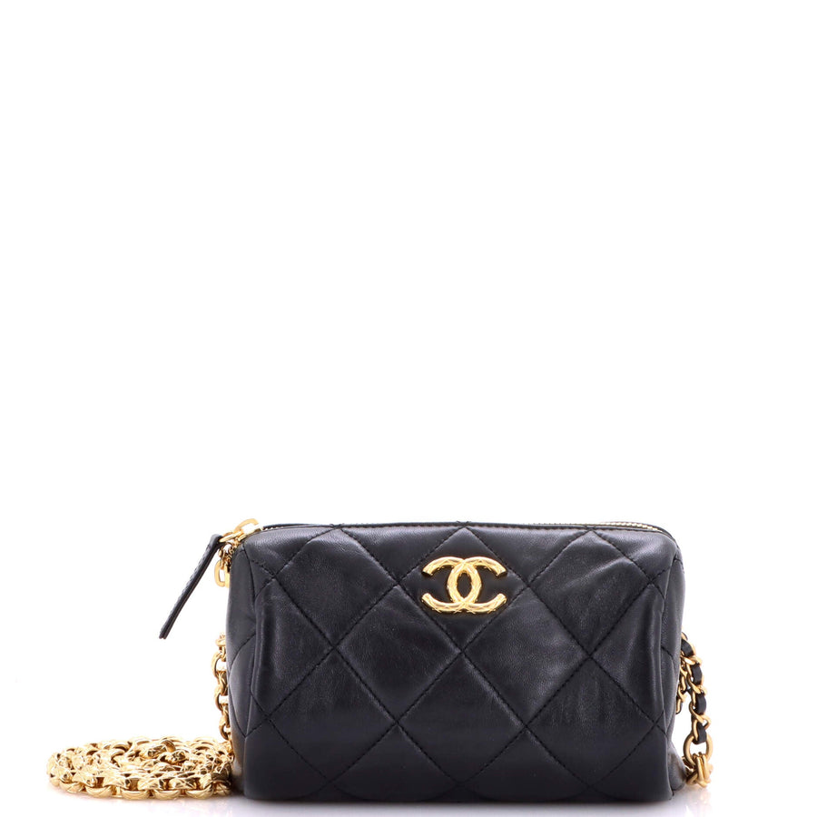 Chanel Pearl Cc Medallion Chain Bowling