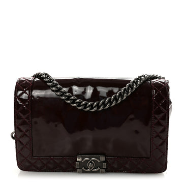 Chanel Patent New Medium Boy Reverso