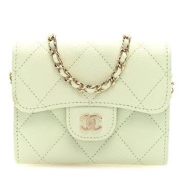 Chanel Caviar Quilted Flap Card Holder