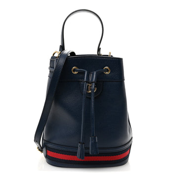 Gucci Glazed Textured Calfskin Web Small