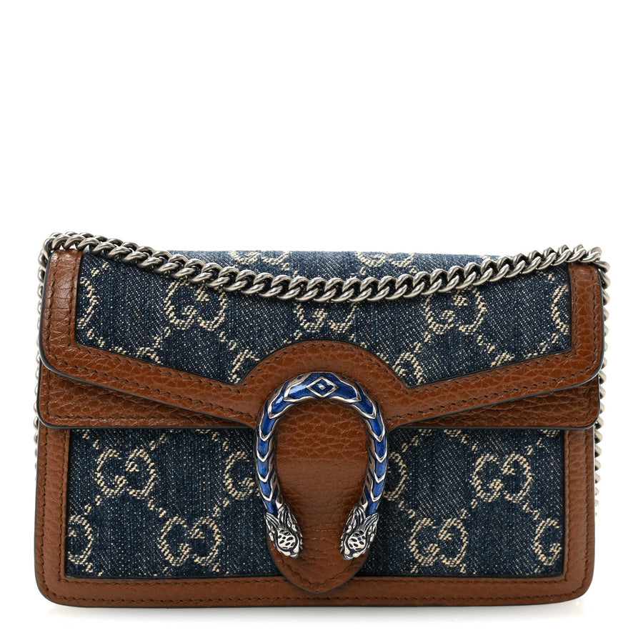 Gucci New Denim Gg Dollar Calfskin