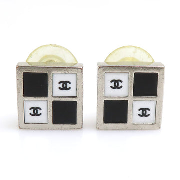 Chanel Earrings Silver-Tone Metal