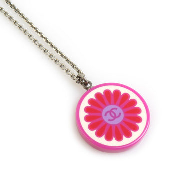 Chanel Pendant Necklace Metal And Resin