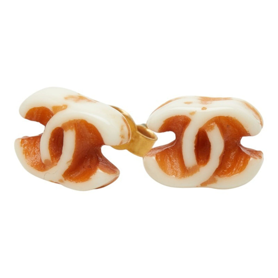 Chanel Cc Logo Earrings Metal