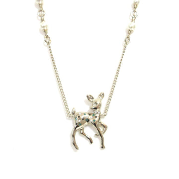 Chanel Cc Logo Pendant Necklace Metal