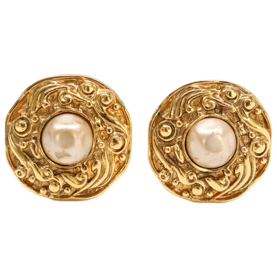 Chanel Clip-On Earrings Pearl