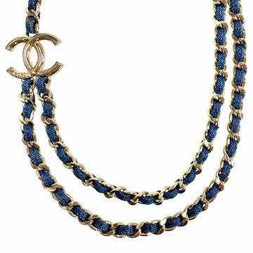 Chanel Cc Logo Chain Pendant Necklace
