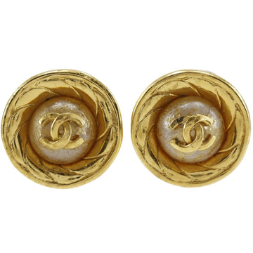 Chanel Cc Logo Clip-On Earrings Metal