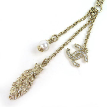Chanel Cc Logo Pendant Necklace Metal