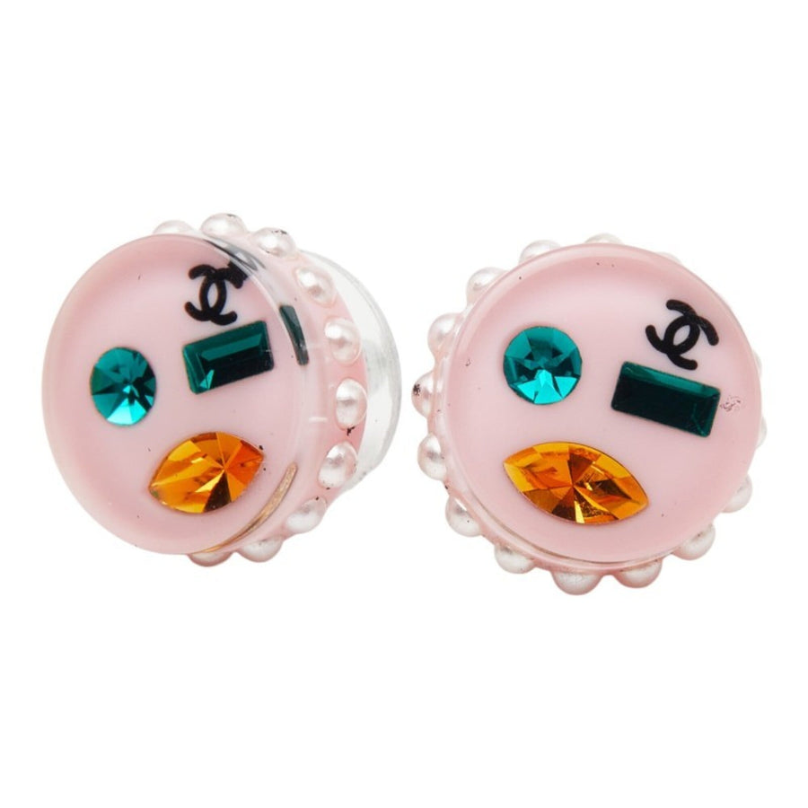 Chanel Cc Logo Earrings Metal