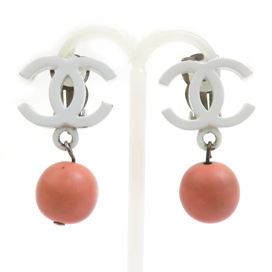 Chanel Cc Logo Clip-On Earrings Metal