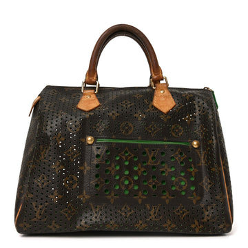 Louis Vuitton Perforated Speedy 30 Green