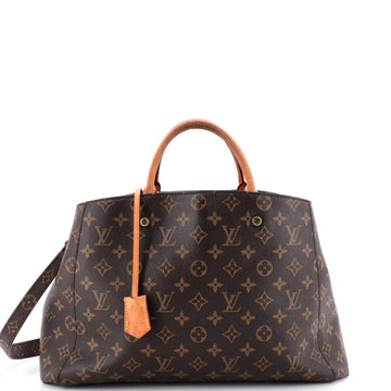 Louis Vuitton Montaigne Handbag Canvas