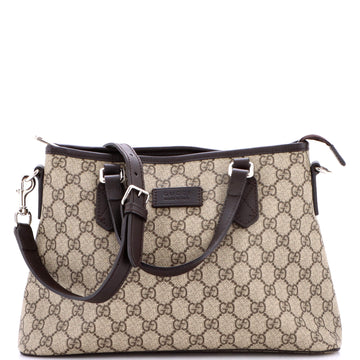 Gucci Convertible Zip Tote Gg Coated